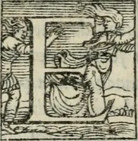 An illustration from Svpplimento delle piacevoli, ingeniose, et argutissime lettre. Indrizzate a diuersi, sotto varij, & bellissimi discorsi, nello antico volgare idioma composte, & dichiarite con moralissimi vocaboli (1556)