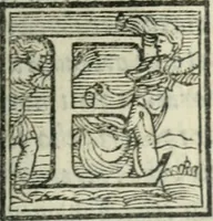 An illustration from Svpplimento delle piacevoli, ingeniose, et argutissime lettre. Indrizzate a diuersi, sotto varij, & bellissimi discorsi, nello antico volgare idioma composte, & dichiarite con moralissimi vocaboli (1556)