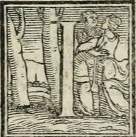 An illustration from Svpplimento delle piacevoli, ingeniose, et argutissime lettre. Indrizzate a diuersi, sotto varij, & bellissimi discorsi, nello antico volgare idioma composte, & dichiarite con moralissimi vocaboli (1556)