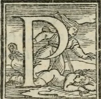 An illustration from Svpplimento delle piacevoli, ingeniose, et argutissime lettre. Indrizzate a diuersi, sotto varij, & bellissimi discorsi, nello antico volgare idioma composte, & dichiarite con moralissimi vocaboli (1556)
