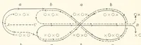 An illustration from Swedish song games; a collection of games and songs for school, home, and playground use (1913)