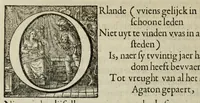 Picture 18 of 36 from 's Werelts begin, midden, eynde, besloten in den trou-ringh : met den proefsteen van den selven (1637), leaf 318