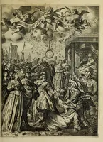 Picture 20 of 36 from 's Werelts begin, midden, eynde, besloten in den trou-ringh : met den proefsteen van den selven (1637), leaf 437