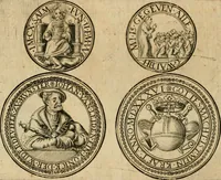 An illustration from Sylloge numismatum elegantiorum, quae diuersi impp., reges, principes, comites, respublicae diuersas ob causas ab anno 1500 ad annum usq[ue] 1600 cudi fecerunt, concinnata & historica narratione (sed breui) illustrata (1620)