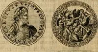 An illustration from Sylloge numismatum elegantiorum, quae diuersi impp., reges, principes, comites, respublicae diuersas ob causas ab anno 1500 ad annum usq[ue] 1600 cudi fecerunt, concinnata & historica narratione (sed breui) illustrata (1620)
