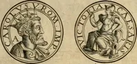 An illustration from Sylloge numismatum elegantiorum, quae diuersi impp., reges, principes, comites, respublicae diuersas ob causas ab anno 1500 ad annum usq[ue] 1600 cudi fecerunt, concinnata & historica narratione (sed breui) illustrata (1620)