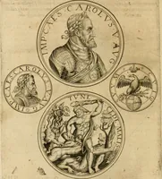 An illustration from Sylloge numismatum elegantiorum, quae diuersi impp., reges, principes, comites, respublicae diuersas ob causas ab anno 1500 ad annum usq[ue] 1600 cudi fecerunt, concinnata & historica narratione (sed breui) illustrata (1620)