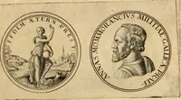 An illustration from Sylloge numismatum elegantiorum, quae diuersi impp., reges, principes, comites, respublicae diuersas ob causas ab anno 1500 ad annum usq[ue] 1600 cudi fecerunt, concinnata & historica narratione (sed breui) illustrata (1620)