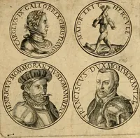 An illustration from Sylloge numismatum elegantiorum, quae diuersi impp., reges, principes, comites, respublicae diuersas ob causas ab anno 1500 ad annum usq[ue] 1600 cudi fecerunt, concinnata & historica narratione (sed breui) illustrata (1620)