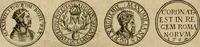 An illustration from Sylloge numismatum elegantiorum, quae diuersi impp., reges, principes, comites, respublicae diuersas ob causas ab anno 1500 ad annum usq[ue] 1600 cudi fecerunt, concinnata & historica narratione (sed breui) illustrata (1620)