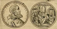 An illustration from Sylloge numismatum elegantiorum, quae diuersi impp., reges, principes, comites, respublicae diuersas ob causas ab anno 1500 ad annum usq[ue] 1600 cudi fecerunt, concinnata & historica narratione (sed breui) illustrata (1620)