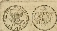 An illustration from Sylloge numismatum elegantiorum, quae diuersi impp., reges, principes, comites, respublicae diuersas ob causas ab anno 1500 ad annum usq[ue] 1600 cudi fecerunt, concinnata & historica narratione (sed breui) illustrata (1620)