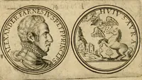 An illustration from Sylloge numismatum elegantiorum, quae diuersi impp., reges, principes, comites, respublicae diuersas ob causas ab anno 1500 ad annum usq[ue] 1600 cudi fecerunt, concinnata & historica narratione (sed breui) illustrata (1620)