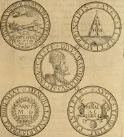 An illustration from Sylloge numismatum elegantiorum, quae diuersi impp., reges, principes, comites, respublicae diuersas ob causas ab anno 1500 ad annum usq[ue] 1600 cudi fecerunt, concinnata & historica narratione (sed breui) illustrata (1620)