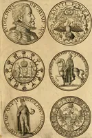 An illustration from Sylloge numismatum elegantiorum, quae diuersi impp., reges, principes, comites, respublicae diuersas ob causas ab anno 1500 ad annum usq[ue] 1600 cudi fecerunt, concinnata & historica narratione (sed breui) illustrata (1620)