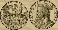 An illustration from Sylloge numismatum elegantiorum, quae diuersi impp., reges, principes, comites, respublicae diuersas ob causas ab anno 1500 ad annum usq[ue] 1600 cudi fecerunt, concinnata & historica narratione (sed breui) illustrata (1620)