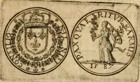 An illustration from Sylloge numismatum elegantiorum, quae diuersi impp., reges, principes, comites, respublicae diuersas ob causas ab anno 1500 ad annum usq[ue] 1600 cudi fecerunt, concinnata & historica narratione (sed breui) illustrata (1620)