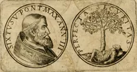 An illustration from Sylloge numismatum elegantiorum, quae diuersi impp., reges, principes, comites, respublicae diuersas ob causas ab anno 1500 ad annum usq[ue] 1600 cudi fecerunt, concinnata & historica narratione (sed breui) illustrata (1620)