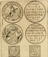 An illustration from Sylloge numismatum elegantiorum, quae diuersi impp., reges, principes, comites, respublicae diuersas ob causas ab anno 1500 ad annum usq[ue] 1600 cudi fecerunt, concinnata & historica narratione (sed breui) illustrata (1620)