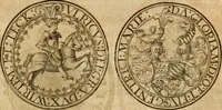 An illustration from Sylloge numismatum elegantiorum, quae diuersi impp., reges, principes, comites, respublicae diuersas ob causas ab anno 1500 ad annum usq[ue] 1600 cudi fecerunt, concinnata & historica narratione (sed breui) illustrata (1620)