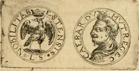 An illustration from Sylloge numismatum elegantiorum, quae diuersi impp., reges, principes, comites, respublicae diuersas ob causas ab anno 1500 ad annum usq[ue] 1600 cudi fecerunt, concinnata & historica narratione (sed breui) illustrata (1620)