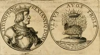 An illustration from Sylloge numismatum elegantiorum, quae diuersi impp., reges, principes, comites, respublicae diuersas ob causas ab anno 1500 ad annum usq[ue] 1600 cudi fecerunt, concinnata & historica narratione (sed breui) illustrata (1620)