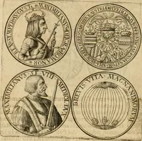 An illustration from Sylloge numismatum elegantiorum, quae diuersi impp., reges, principes, comites, respublicae diuersas ob causas ab anno 1500 ad annum usq[ue] 1600 cudi fecerunt, concinnata & historica narratione (sed breui) illustrata (1620)