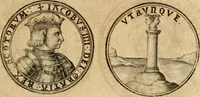 An illustration from Sylloge numismatum elegantiorum, quae diuersi impp., reges, principes, comites, respublicae diuersas ob causas ab anno 1500 ad annum usq[ue] 1600 cudi fecerunt, concinnata & historica narratione (sed breui) illustrata (1620)