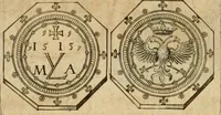 An illustration from Sylloge numismatum elegantiorum, quae diuersi impp., reges, principes, comites, respublicae diuersas ob causas ab anno 1500 ad annum usq[ue] 1600 cudi fecerunt, concinnata & historica narratione (sed breui) illustrata (1620)