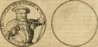 An illustration from Sylloge numismatum elegantiorum, quae diuersi impp., reges, principes, comites, respublicae diuersas ob causas ab anno 1500 ad annum usq[ue] 1600 cudi fecerunt, concinnata & historica narratione (sed breui) illustrata (1620)