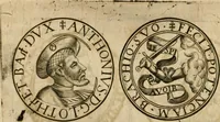 An illustration from Sylloge numismatum elegantiorum, quae diuersi impp., reges, principes, comites, respublicae diuersas ob causas ab anno 1500 ad annum usq[ue] 1600 cudi fecerunt, concinnata & historica narratione (sed breui) illustrata (1620)