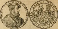 An illustration from Sylloge numismatum elegantiorum, quae diuersi impp., reges, principes, comites, respublicae diuersas ob causas ab anno 1500 ad annum usq[ue] 1600 cudi fecerunt, concinnata & historica narratione (sed breui) illustrata (1620)