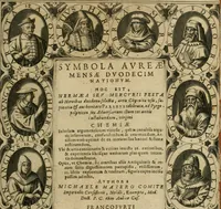 Picture 2 of 64 from Symbola avreae mensae dvodecim nationvm : hoc est, Hermaea sev Mercvrii festa ab heroibus duodenu selectu, artis chymicae usu, sapientia & authoritate paribvs celebrata, ad Pyrgopolynicen seu aduersarium illum tot annis iactabundum ... (1617), leaf 4
