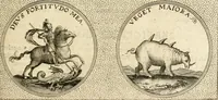 An illustration from Symbola diuina & humana pontificum, imperatorum, regum (1601)