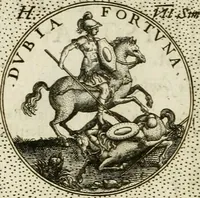 An illustration from Symbola diuina & humana pontificum, imperatorum, regum (1601)