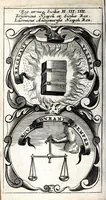 An illustration from Symbola divina & humana pontificum, imperatorum, regum : ex musaeo Octavii de Strada civis Romani (1666)