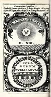 An illustration from Symbola divina & humana pontificum, imperatorum, regum : ex musaeo Octavii de Strada civis Romani (1666)