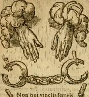 An illustration from Symbola heroica m. Clavdii Paradini, Belliiocensis canonici, et d. Gabrielis Symeonis : multo, quàm antea, fidelius de gallica lingua in latinam conuersa (1600)
