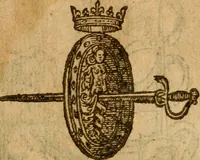 An illustration from Symbola heroica m. Clavdii Paradini, Belliiocensis canonici, et d. Gabrielis Symeonis : multo, quàm antea, fidelius de gallica lingua in latinam conuersa (1600)