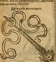 An illustration from Symbola heroica m. Clavdii Paradini, Belliiocensis canonici, et d. Gabrielis Symeonis : multo, quàm antea, fidelius de gallica lingua in latinam conuersa (1600)