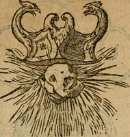 An illustration from Symbola heroica m. Clavdii Paradini, Belliiocensis canonici, et d. Gabrielis Symeonis : multo, quàm antea, fidelius de gallica lingua in latinam conuersa (1600)