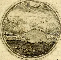 An illustration from Symbolor & emblematum ... centuria una [-quarta] (1661)