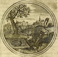 An illustration from Symbolor & emblematum ... centuria una [-quarta] (1661)
