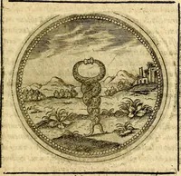 An illustration from Symbolor & emblematum ... centuria una [-quarta] (1661)