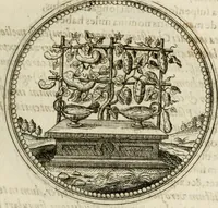 Picture 177 of 544 from Symboloru[m] & emblematum ex re herbaria desumtorum centuria vna[-quarta] collecta (1654), leaf 200