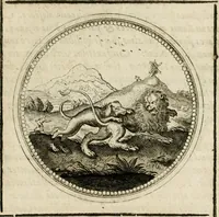 An illustration from Symboloru[m] & emblematum ex re herbaria desumtorum centuria vna[-quarta] collecta (1654)