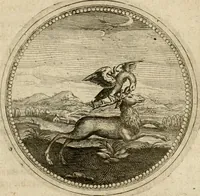 An illustration from Symboloru[m] & emblematum ex re herbaria desumtorum centuria vna[-quarta] collecta (1654)