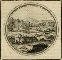 An illustration from Symboloru[m] & emblematum ex re herbaria desumtorum centuria vna[-quarta] collecta (1654)