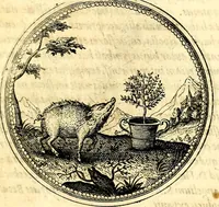 Picture 174 of 444 from Symbolorum et emblematum ... centuria una [-quatuor] (1654), leaf 194