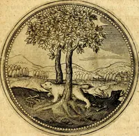 An illustration from Symbolorum et emblematum ... centuria una [-quatuor] (1654)